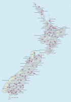 detailed map of new zealand