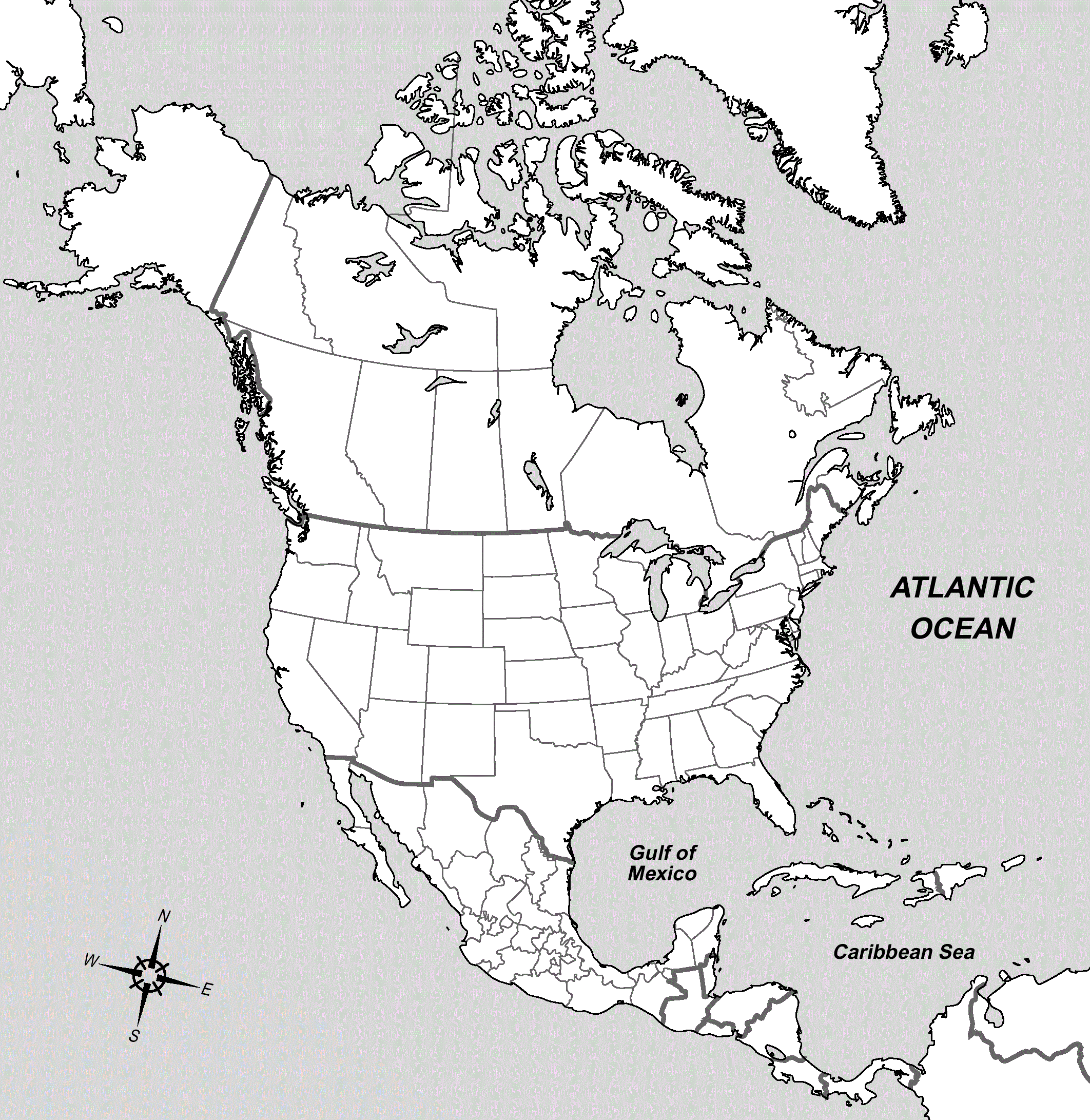 northamericablankmap.gif Map Pictures