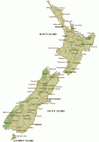 detailed map of new zealand