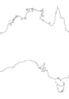 outline maps of australia