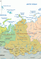 political map of russia and europe
