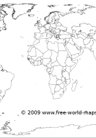 blank world map printable