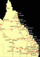 queensland map towns