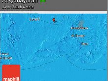 rounded political 3d map of al qunaytirah.jpg
