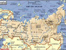 map of russia