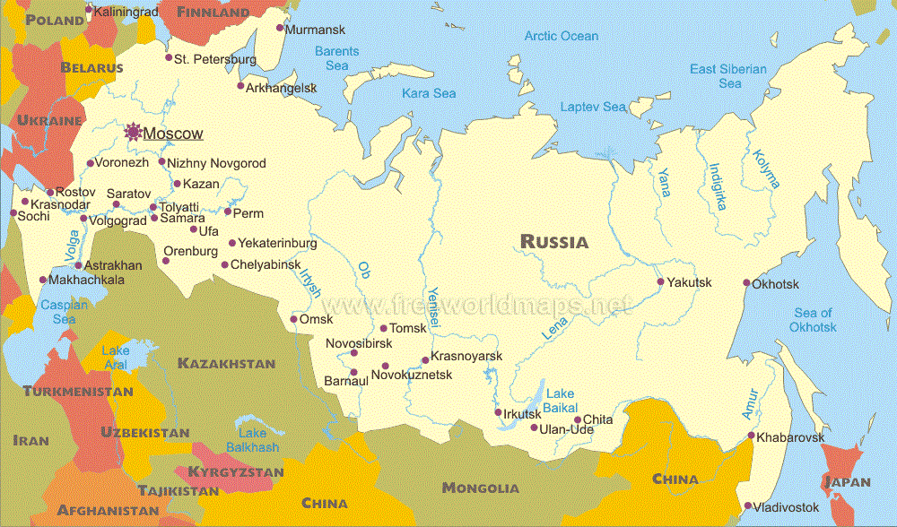 Н новая карта. Карта России. Карта России с городами. Расположение России на карте. Границы РФ на карте.