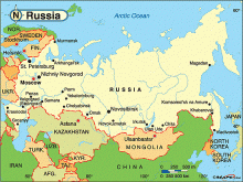 Political Map of Russia