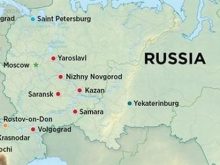 russia world cup 2018 cities map location