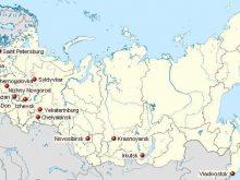 map of russia