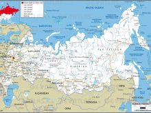 Political Map of Russia