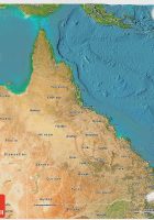 queensland satellite map