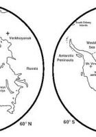outline map of antarctica continent