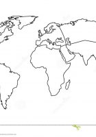 continents outline map
