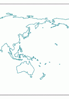 continents outline map