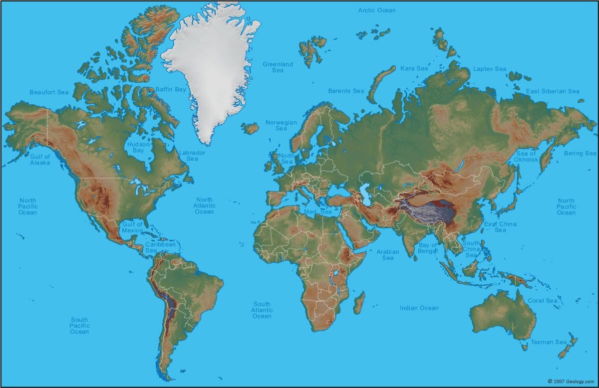 Picture Of The Map Of The World
