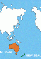 new zealand world map