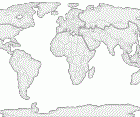 blank world map with antarctica