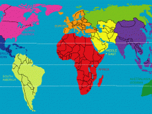 continents and regions