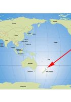 new zealand world map