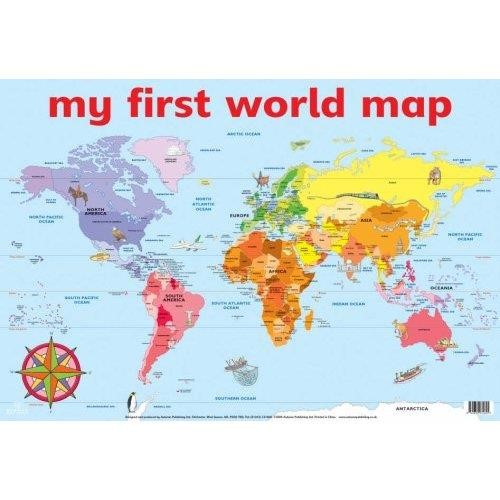 world map kids printable