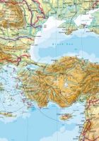 Turkey physical map