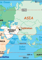 map of tajikistan