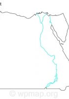 Blank Map of Egypt