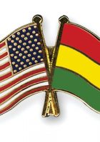 Flag Pins USA Bolivia