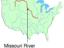 Missouri River map
