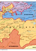 map of tajikistan