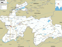 Tajikistan road map