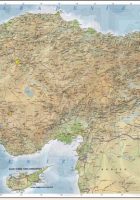 Turkey physical map