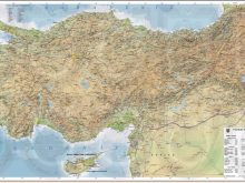 Turkey physical map