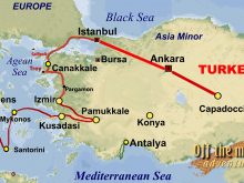 map of greece and turkey