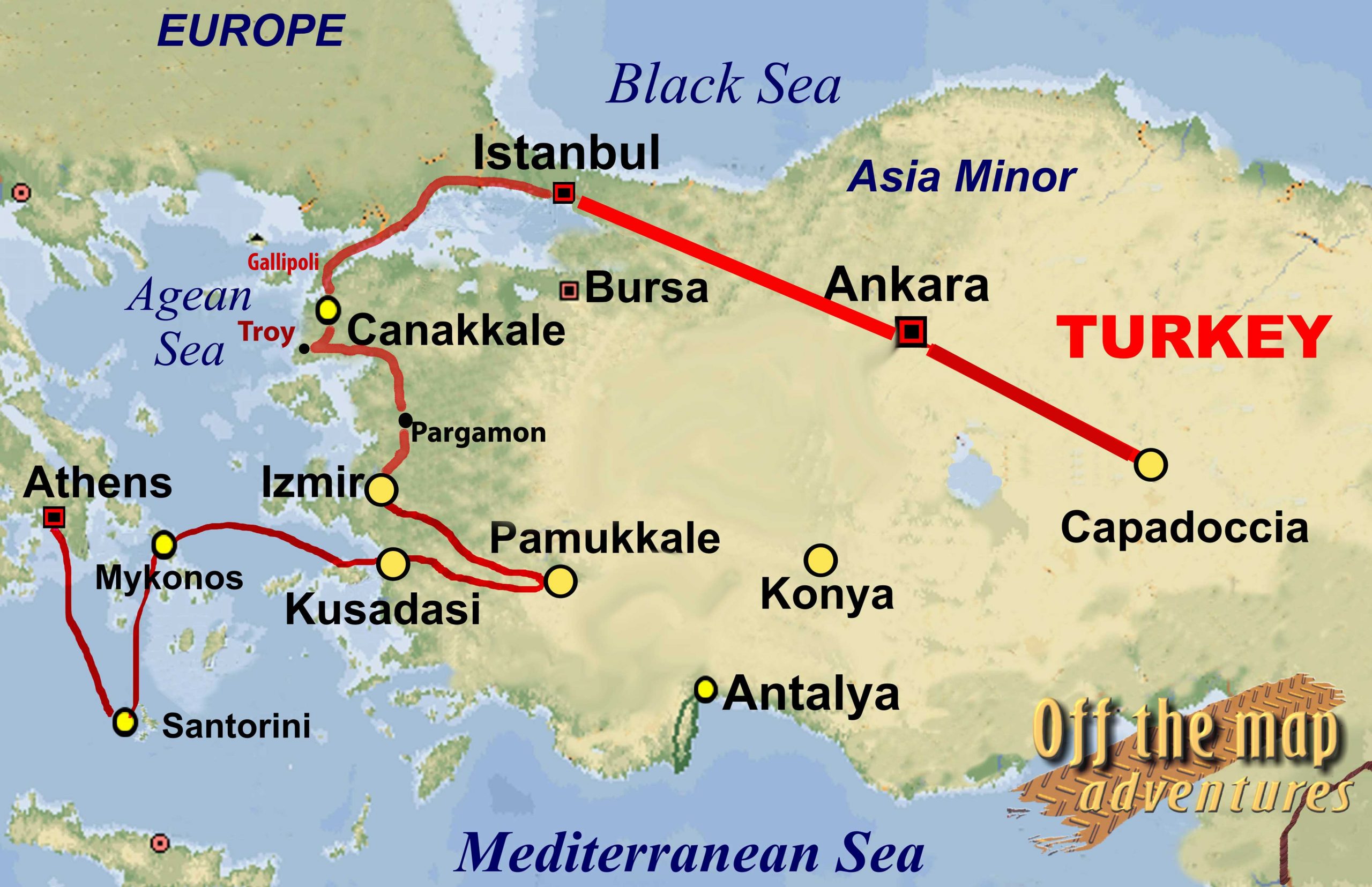 Map turkey Turkey