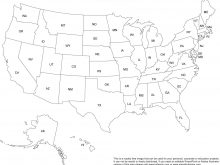 usa map blank