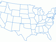 usa map blank