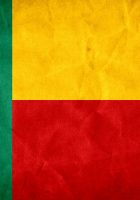 benin grunge flag