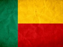 benin grunge flag