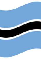 botswana flag waving