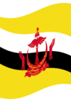 brunei flag waving