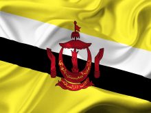 brunei waving flag