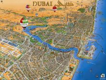 dubai 3d map