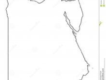 egypt outline map shadow