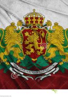 flag bulgaria realistic waving coat