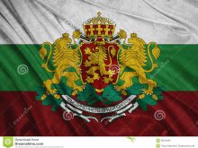 flag bulgaria realistic waving coat