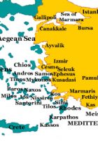 greece turkey map