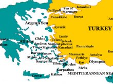 greece turkey map