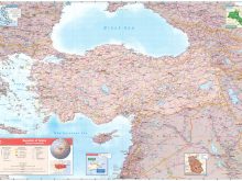 high resolution detailed road and political map of turkey