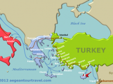 map of turkey greece